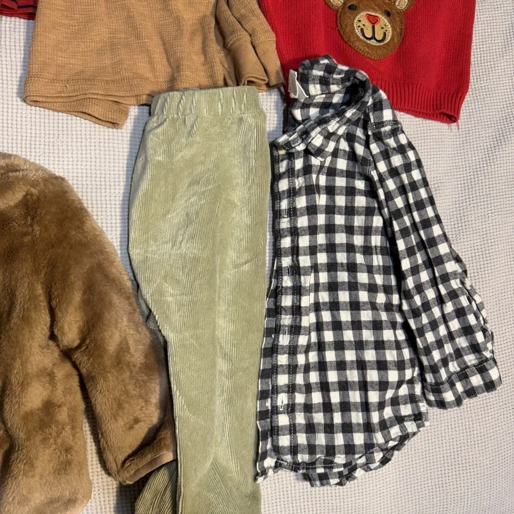 Baby Boy 12-18 Months Outfits Clothes Lot Of 9 Fall Winter Jackets Long‎ Sleeve
